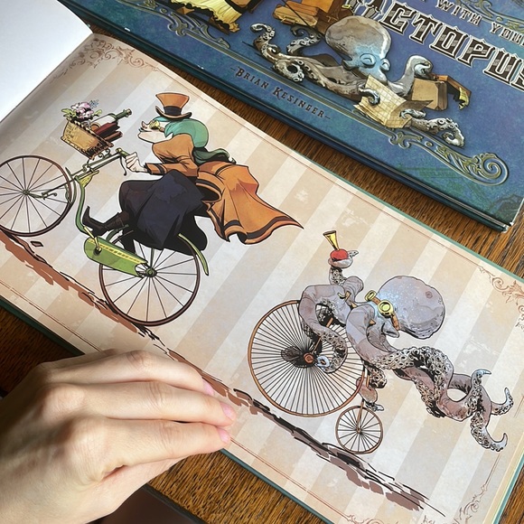 Brian Kesinger Walking Your Octopus & Traveling 🧳🐙Disney Animator Design Books - Picture 2 of 13